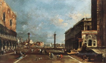 Venecia clásica Painting - Vista de la Piazzetta San Marco hacia el San Giogio Maggiore Francesco Guardi veneciano